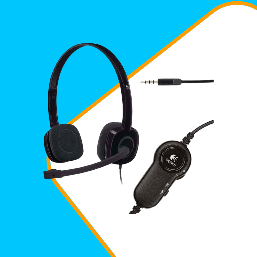 Logitech H151 3.5 mm Stereo Headset with Microphone