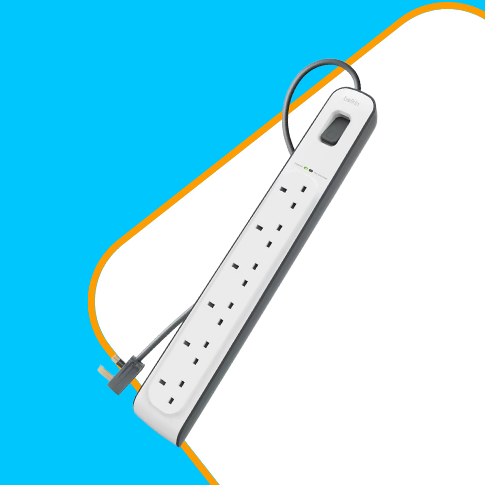 Belkin Surge Master (Surge Protector) 6Way Port Extension