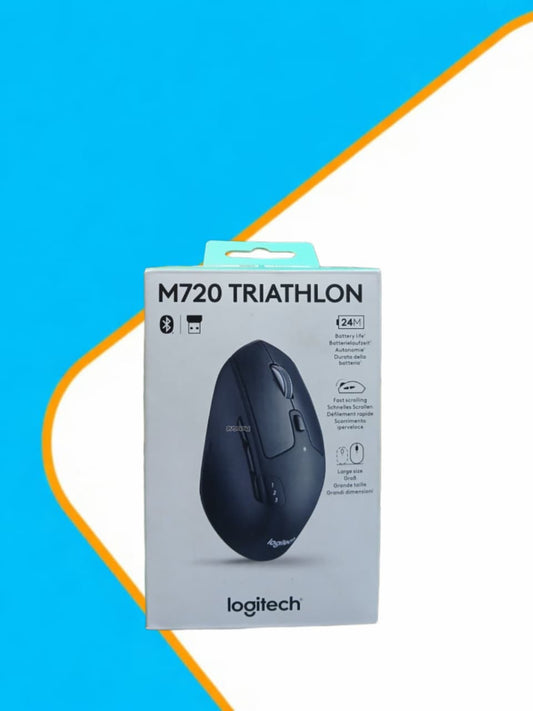 Logitech M720 Triathlon Multi-Device Wireless Mouse, Bluetooth- black