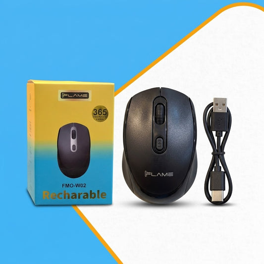 Flame FMO-W02 Ultra-Slim Design Wireless Rechargeable Mouse