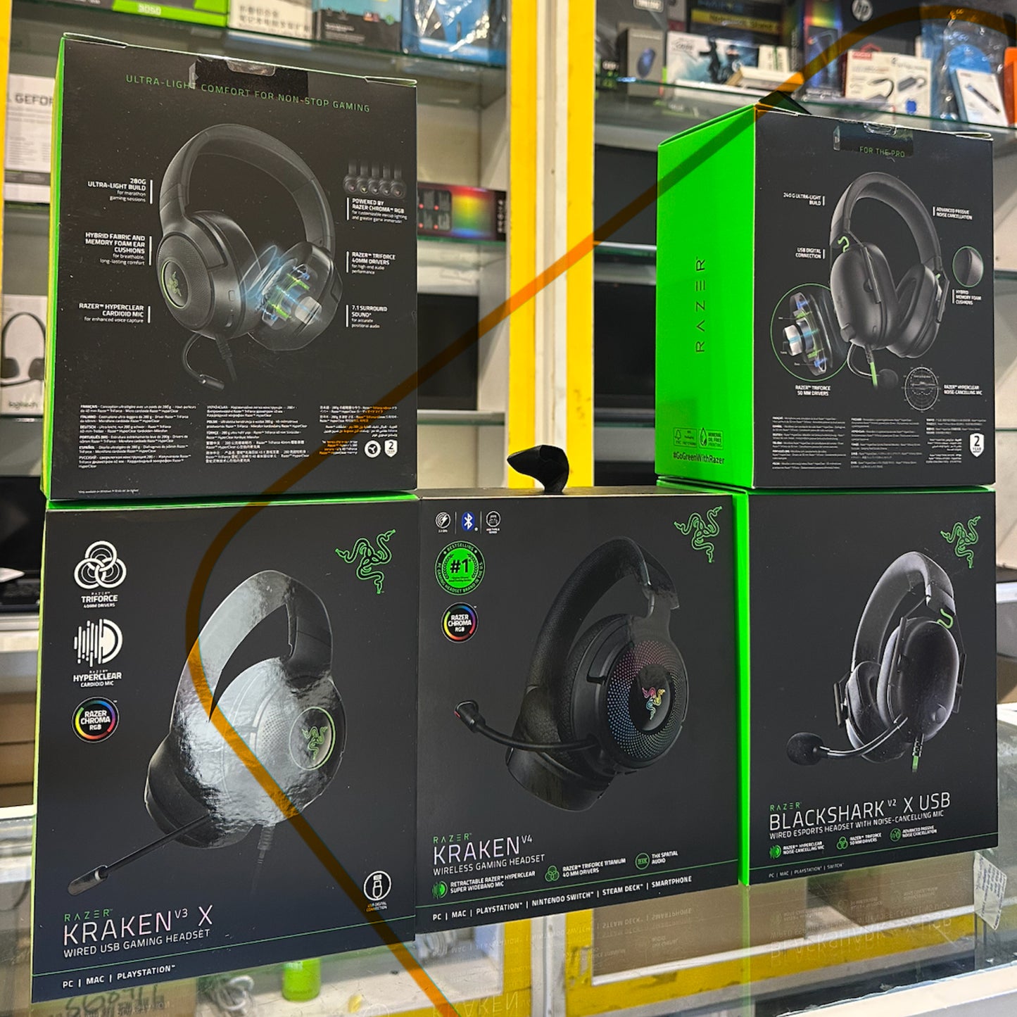 Razer Blackshark V2 X USB Gaming Headset 7.1 Spatial Surround Sound