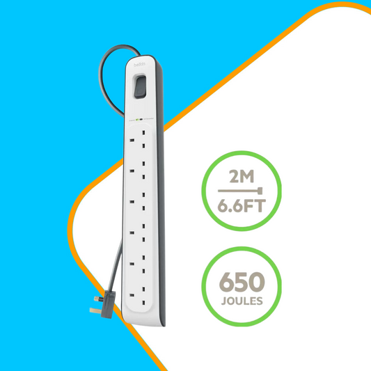 Belkin Surge Master (Surge Protector) 6Way Port Extension