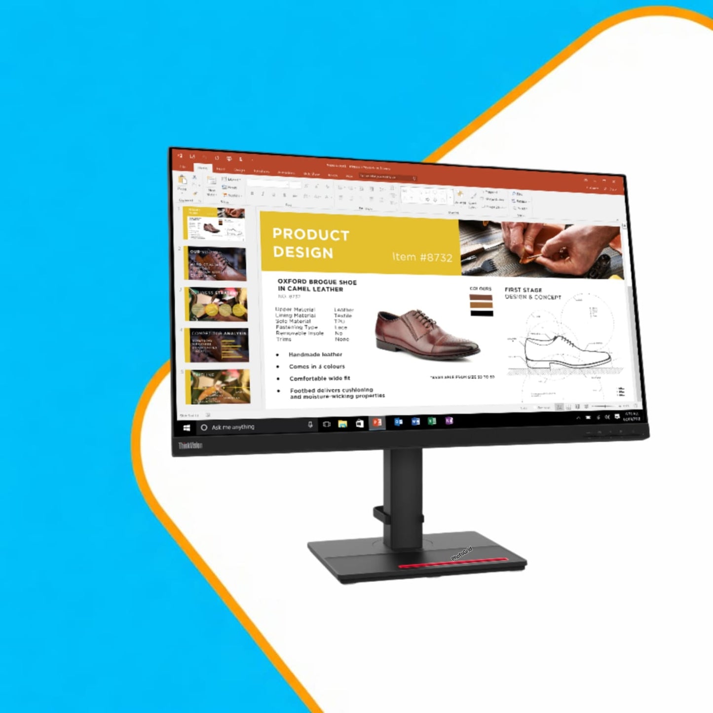 Lenovo ThinkVision P32p-20 32-inch UHD (4K Resolution) Monitor with USB-C Display Port