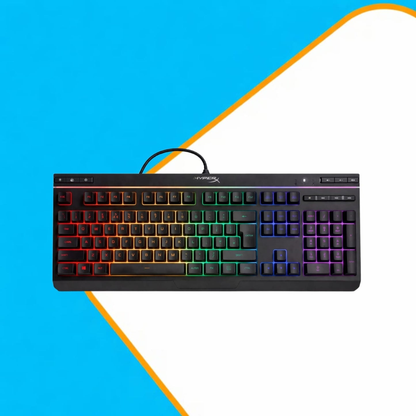 HyperX Alloy Core RGB Gaming Keyboard – Silent Keys, Dynamic RGB,