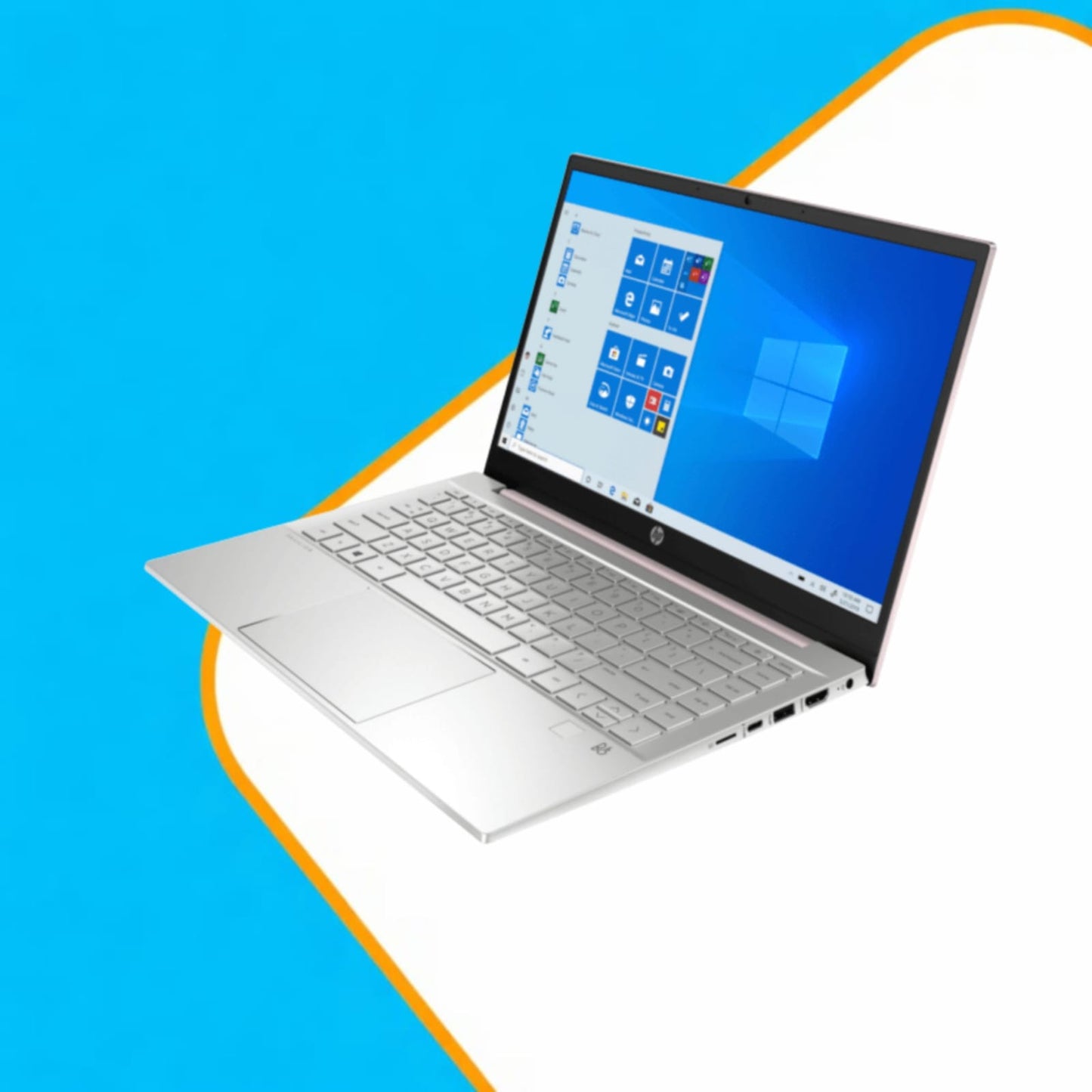 HP Pavilion 14 Intel Core i5 10th Gen – 8GB RAM – 512GB SSD  laptop (Silver White)