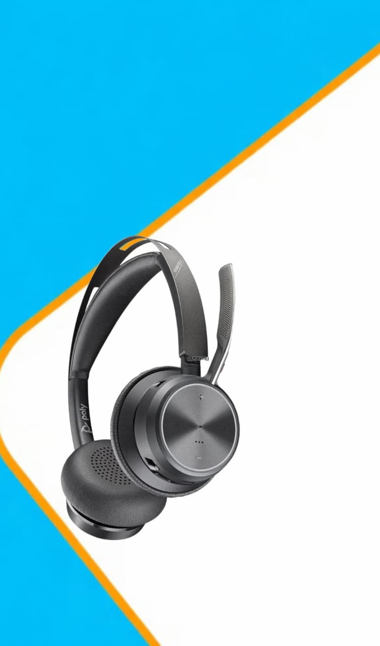 Plantronics Voyager Focus 2 UC Stereo Noise-Canceling On-Ear Headset (Standard, USB Type-A)