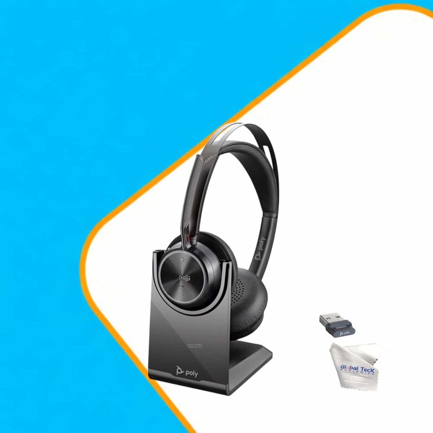 Plantronics Voyager Focus 2 UC Stereo Noise-Canceling On-Ear Headset (Standard, USB Type-A)