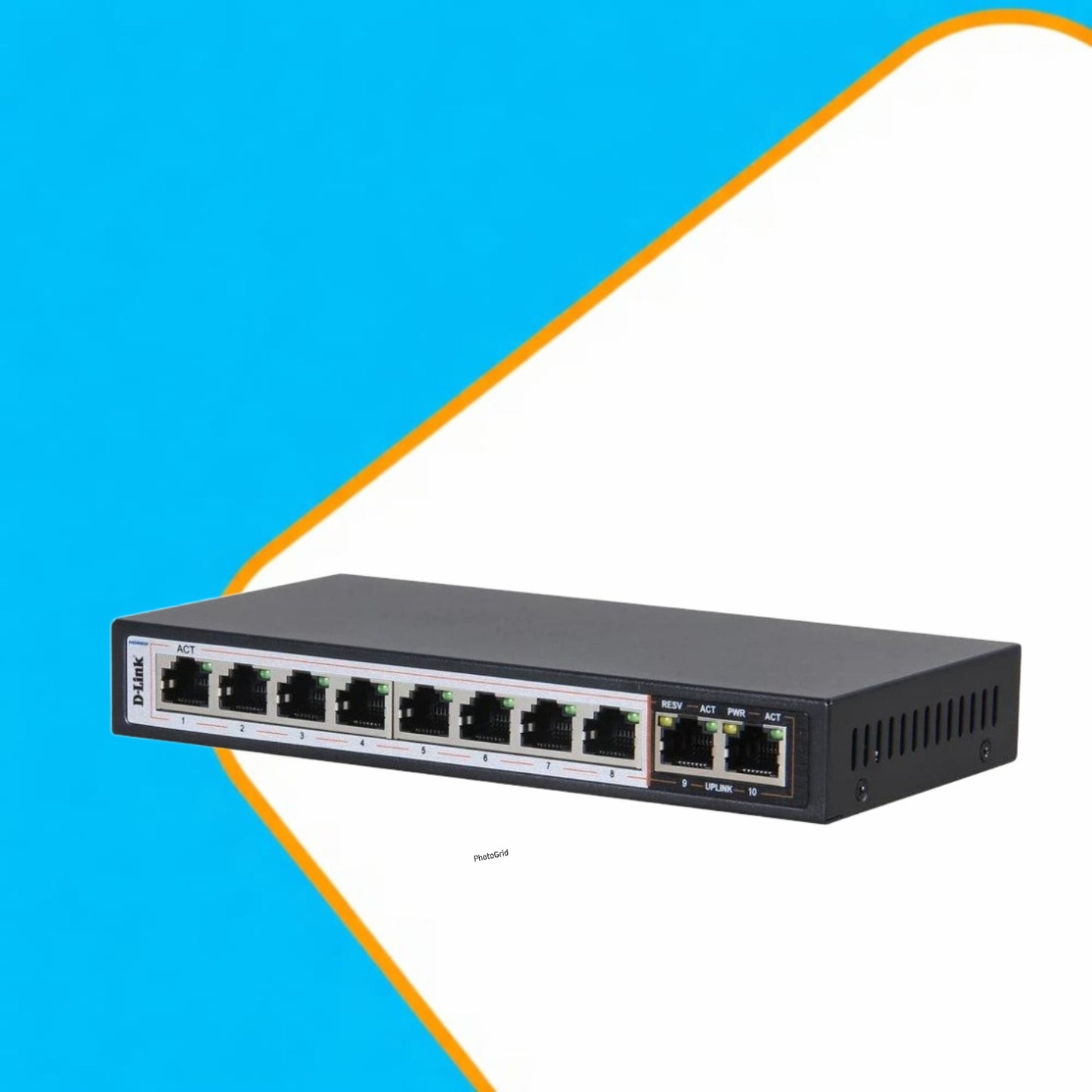 D-Link 10-Port PoE+ Surveillance Switch – 96W